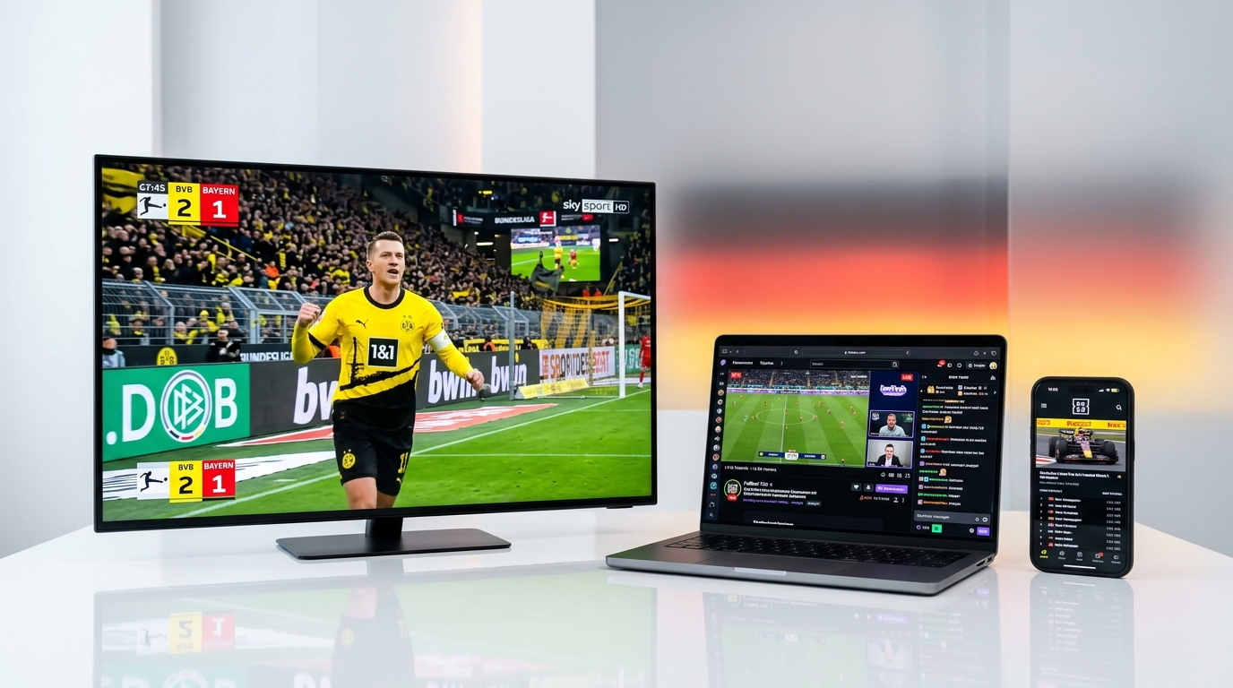 IPTV Multi-Device Streaming Setup: Smart TV, Laptop und Smartphone